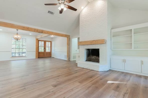 Residential flooring project with bright living area by AVS Flooring